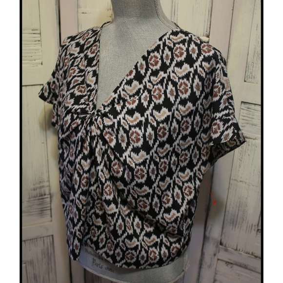 Greylin Geometric Boho Blouse Size S - Picture 2 of 6